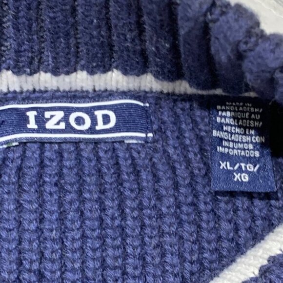 Fair Isle Quarter Zip Men's Sweater Size XL - Picture 3 of 8